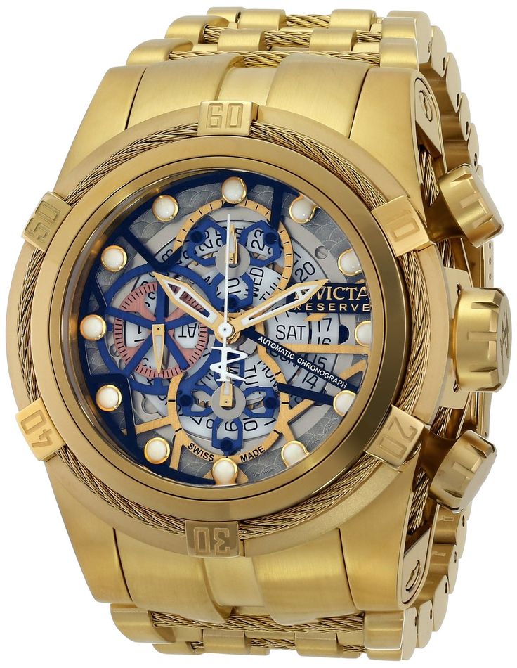 invicta gold watch with diamonds