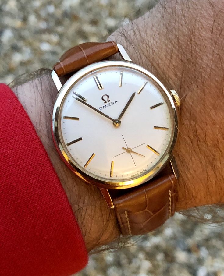 vintage sub dial gold plated watch 