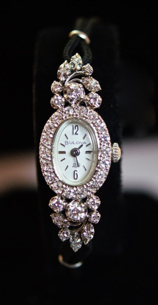 Vintage Watches Collection : Vintage Womens Bulova Diamond Watch - 14k ...