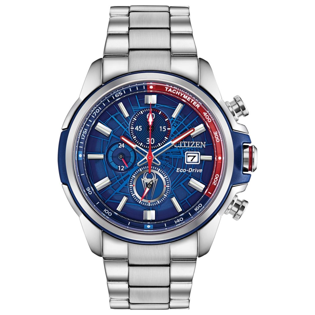 citizen eco drive spider man watch