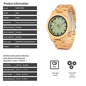 bobo bird bamboo wood watch