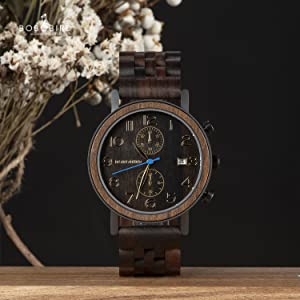 bobo bird wooden mens watches mens wood watch