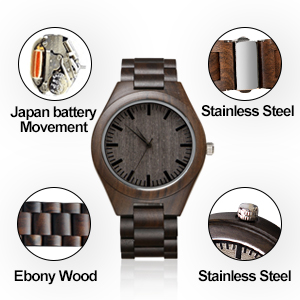 engraved wood watch