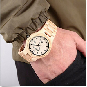 maple wood watch bewell