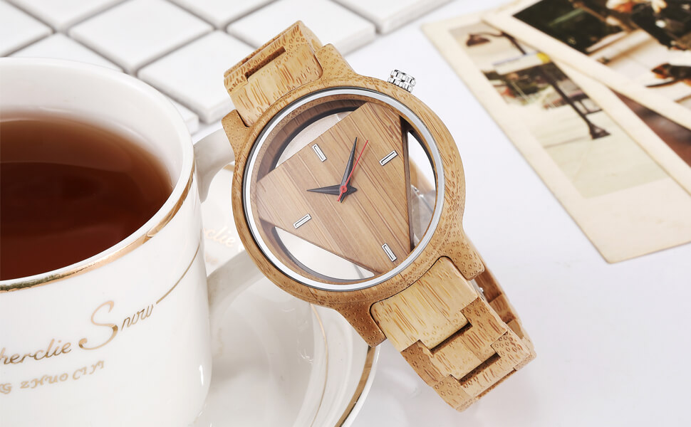 triangle wood watch