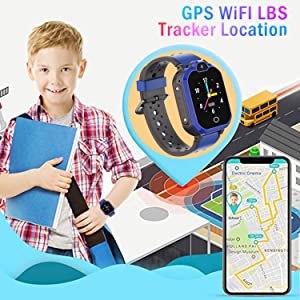 GPS Locator Kids smartwatch phone with GPS Tracker wifi wristband boys girls birthday gifts toy