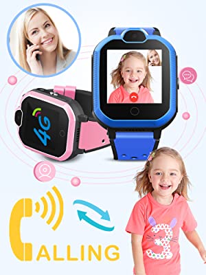 Boys Girls Smartwatch video call 2 ways call Chilrens students cell phone kids GPS birthday gifts