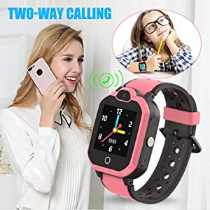 Kids cell phone watch 2 ways call girls birthday gift Christmas gift back to school gifts kids watch