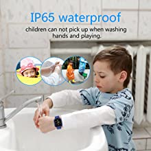 kids gps watch with IP67 waterproof boys girls smartwatch phone water alarm clock birthday gifts