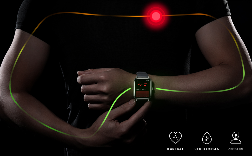 accurately real-time monitor heart rate, pressure, blood oxygen