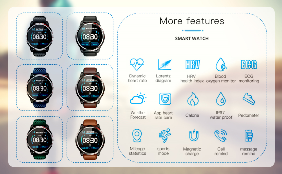 Not Only a Smart Watch, But Also a Health Monitor and Fitness Tracker!