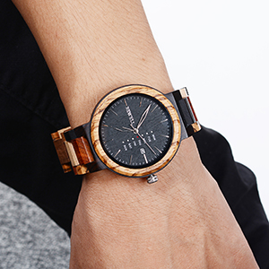 men wood watch