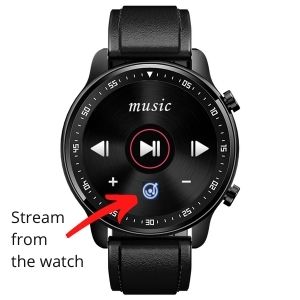 SPOREX Music Smart Watch Built-In Memory