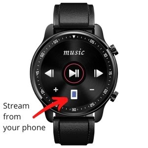 SPOREX Music Smart Watch Stream Music Offline