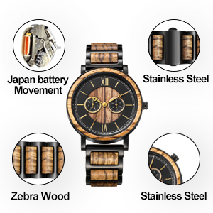 wooden watches wood watch boxes japanese quartz movement watch Personalized Engraved Wooden Watches