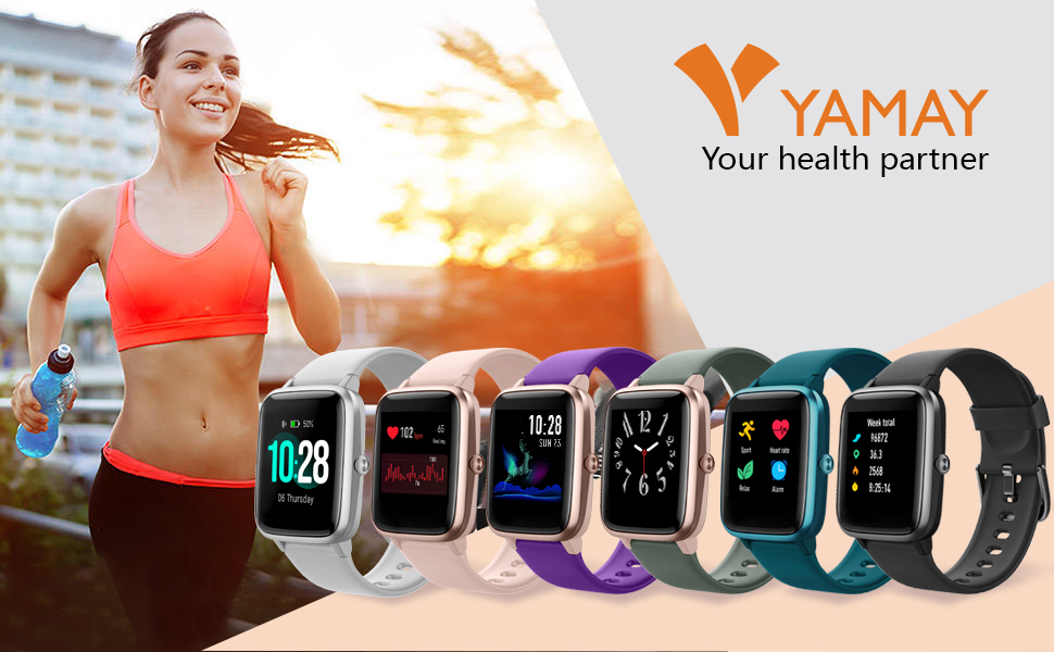 yamay smart watch fitness tracker watch