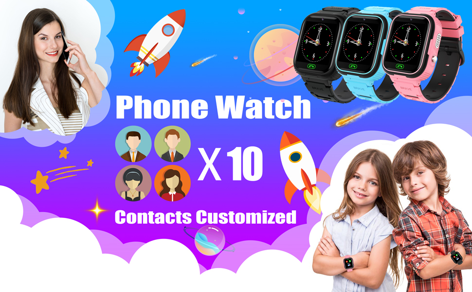 Kids Games Smart Watch, Camera Touch Mp3 / Video Player with 4GB SD Card Alarm Birthday Gift