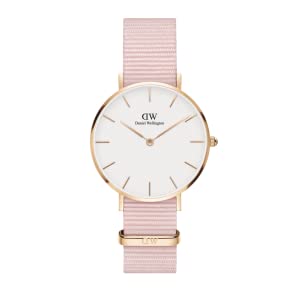 dw, daniel wellington, nato, nato strap, nato watch, petite rosewater, pink watch strap