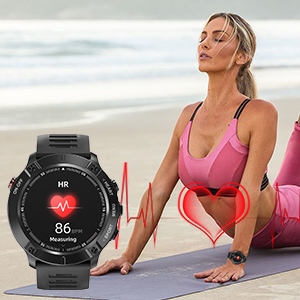 Heart Rate Monitor Smart Watch for Men and Women