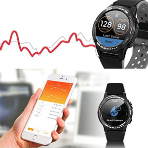 smart watch with blood pressure monitor