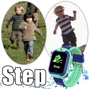 Kids watch pedometer step acount watch step sport watch phone for boys girl SOS help